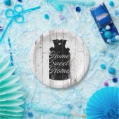 Boerderij Wit Hout Rustiek Melkkannetje Home Sweet Papieren Bordje (Feest)