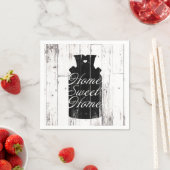 Boerderij Wit Hout Rustiek Melkkannetje Home Sweet Servetten (Insitu)