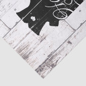 Boerderij Wit Hout Rustiek Melkkannetje Home Sweet Tissuepapier (Detail)