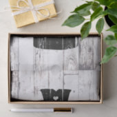 Boerderij Wit Hout Rustiek Melkkannetje Home Sweet Tissuepapier (Geschenk)