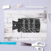 Boerderij Wit Hout Rustiek Melkkannetje Home Sweet Tissuepapier (Craft)