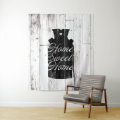 Boerderij Wit Hout Rustiek Melkkannetje Home Sweet Wandkleed (In situ)