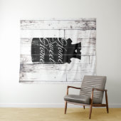 Boerderij Wit Hout Rustiek Melkkannetje Home Sweet Wandkleed (In Situ (horizontaal))