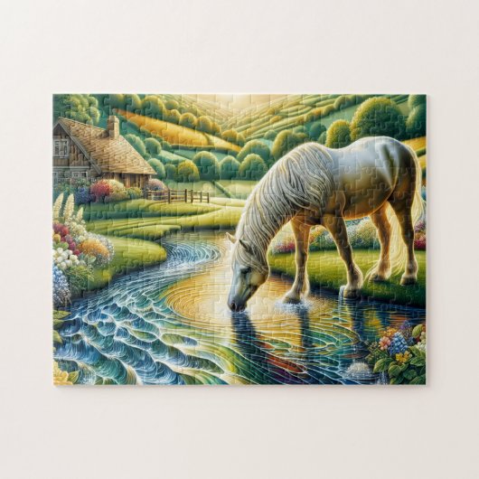 Boerderij Witte Paard Legpuzzel (Horizontaal)