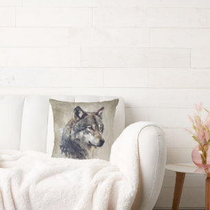 Boerderij Wolf Animal Natuur Wall Art Prints Kussen