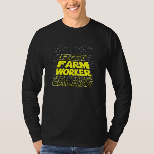 Boerderij Worker Cool Galaxy Job T-shirt (Voorkant)
