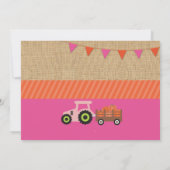 Boerderij Yard Verjaardag Party Pompoen Tractor Ui Kaart (Achterkant)