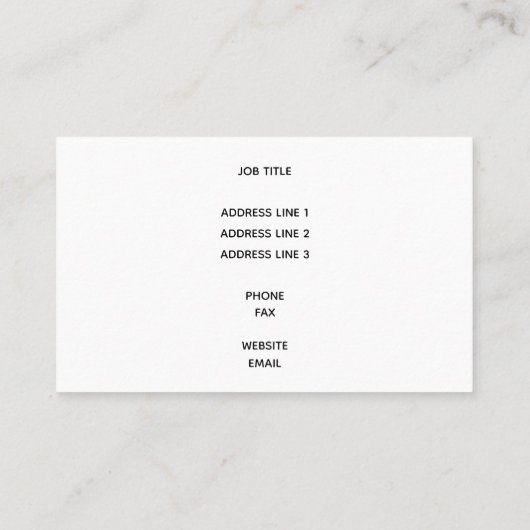 Boerderij Young Chicken Egg Hatchery Personalized Visitekaartje (Achterkant)