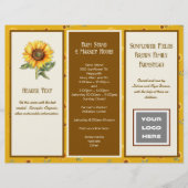 Boerderij Zakelijk Gevouwen Brochure Logo, QR-code (Voorkant)