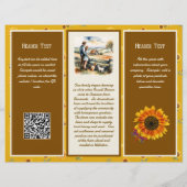 Boerderij Zakelijk Gevouwen Brochure Logo, QR-code (Achterkant)