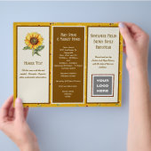 Boerderij Zakelijk Gevouwen Brochure Logo, QR-code (Hand)