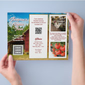 Boerderij Zakelijke Brochure QR code Foto's Over (Hand)