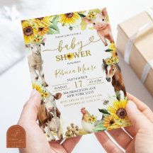 Boerderij Zomer Baby Shower met Zonneschijn en Die