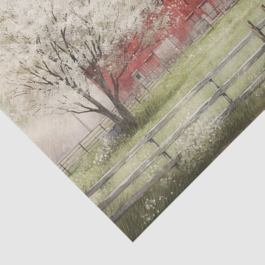 Boerderij zomer tissuepapier (Detail)