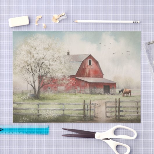 Boerderij zomer tissuepapier (Craft)