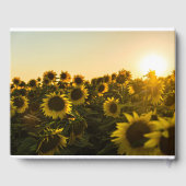 Boerderij & Zonnebloemen bruiloft gastenboek (Achterkant)