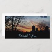 Boerderij Zonsondergang Bedankkaart (Voorkant / Achterkant)