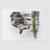 Boerderij ZuivelKoe Waterverf Tissuepapier (Voorkant)