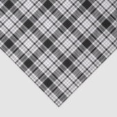 Boerderij zwart wit geruite monochromatische patro tissuepapier (Detail)