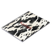 Boerderij Zwart Wit Koe Print Notitieboek (Linkerzijde)