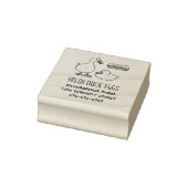 Boerderijadres voor verse witte eendeneieren rubberstempel (Stempel)