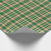  boerderijbeige rode kerstavond cadeaupapier (Hoek)