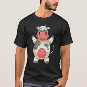 Boerderijdier Boer Coole Zonnebril Grappige Koe T-shirt