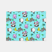 Boerderijdier fleece deken (Voorkant (Horizontaal))