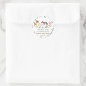 Boerderijdier geboortegruß baby shower favor  ronde sticker (Tas)