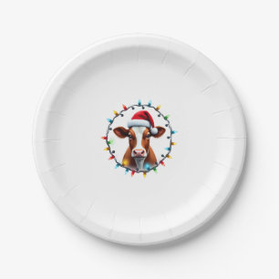 Boerderijdier Kerst Pyjama Kostuum Boer Kerstmis Papieren Bordje