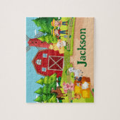 Boerderijdier Kind Naam Puzzel (Verticaal)