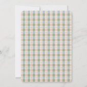 Boerderijdier Koe Gingham Kaart (Achterkant)