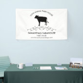 boerderijdier Koe Silhouet Spandoek (Beurs)