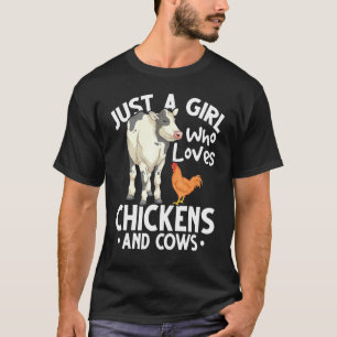 Boerderijdier Meisjes Boer Vrouwen Landbouw Koe Ki T-shirt
