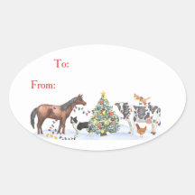 Boerderijdier Vakantie Cadeau Sticker
