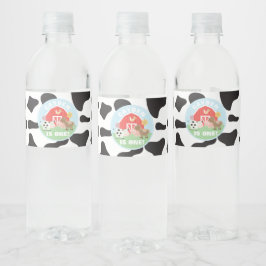 Boerderijdier Verjaardagsfeest Waterfles Labels Etiket