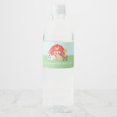 Boerderijdier Verjaardagsfeest Waterfles Labels Etiket (Voorkant)