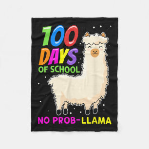 Boerderijdieren - 100 dagen school Geen Prob-Llama Fleece Deken