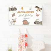 Boerderijdieren 1e verjaardag spandoek (Insitu)