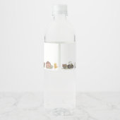 Boerderijdieren 1e verjaardag waterfles etiket (Achterkant)