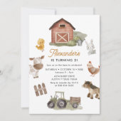 Boerderijdieren 2e verjaardag kaart (Voorkant)