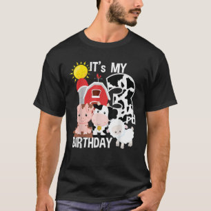 Boerderijdieren 3 jaar oud Het is mijn 3e verjaard T-shirt