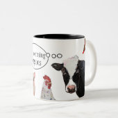 Boerderijdieren aangepaste mok (Voorkant rechts)