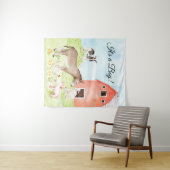Boerderijdieren Baby Shower Banner Achtergrond Wandkleed (In Situ (horizontaal))