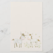 Boerderijdieren Baby shower Guess Baby Food Game Flyer (Achterkant)