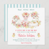 Boerderijdieren Baby Shower Kaart (Voorkant / Achterkant)