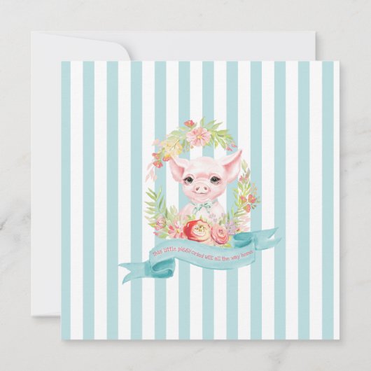 Boerderijdieren Baby Shower Kaart (Achterkant)