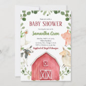 Boerderijdieren Baby Shower Uitnodiging (Voorkant)