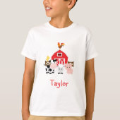 Boerderijdieren Banyard Kinderen / familie T-shirt (Voorkant)