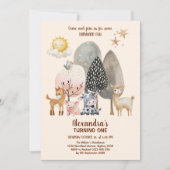 Boerderijdieren Barnyard 1e verjaardag Kaart (Voorkant)